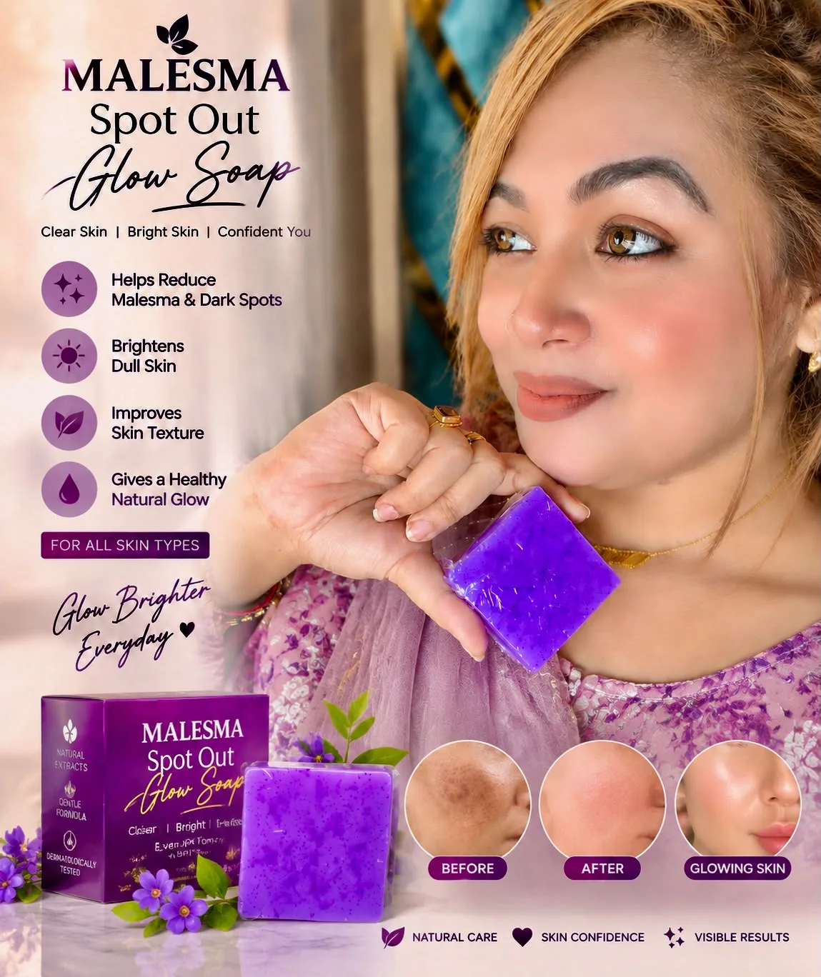 Malesma Spot Out Glow Soap