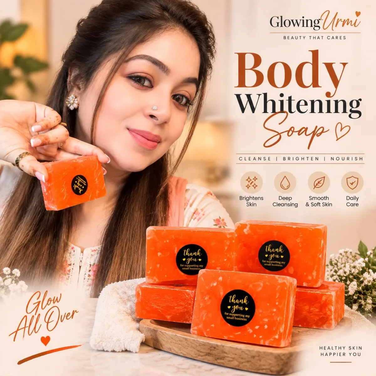 Glowing Urmi Body Whitening Soap